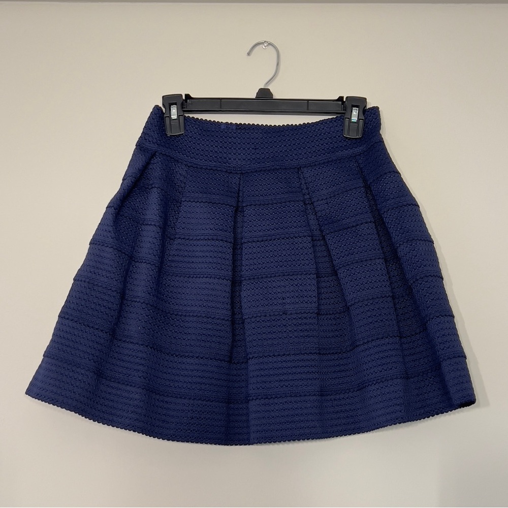 Blue Mini Skater Skirt
